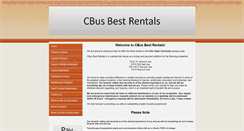 Desktop Screenshot of cbusbestrentals.com
