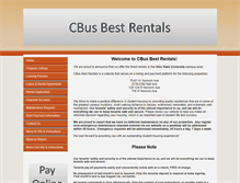 Tablet Screenshot of cbusbestrentals.com